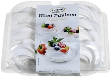 Mini Pavlova Rose Vanilje 120g Berthas