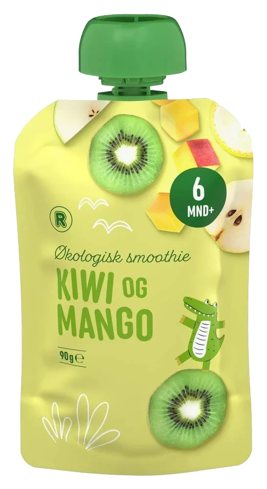 Økologisk smoothie kiwi og mango