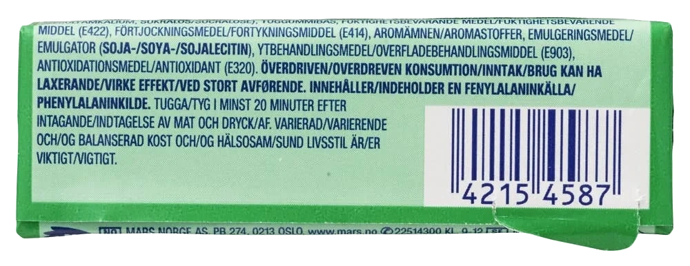 Tyggegummi Spearmint