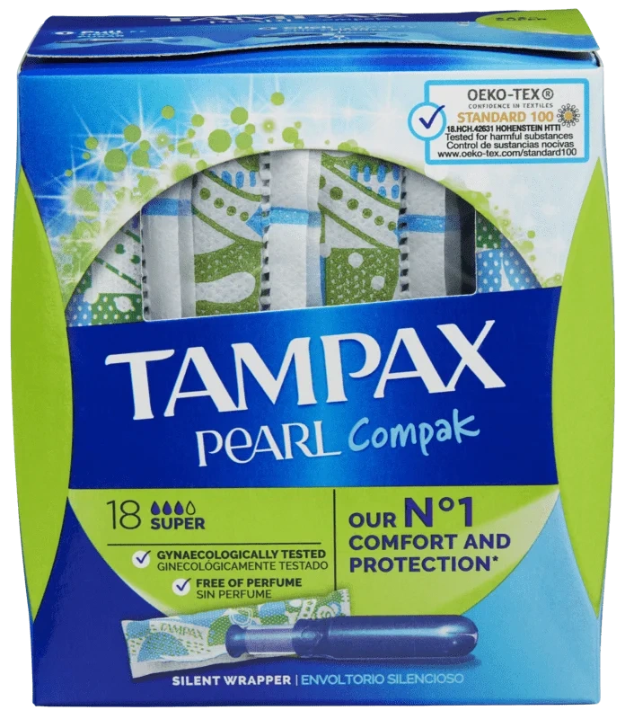 Tampax Pearl Compak Super 18stk