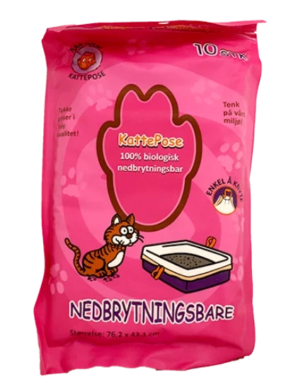 Nedbrytningsbare Kattesandposer