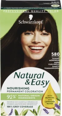 Natural & Easy 580 Mørkbrun Hårfarge