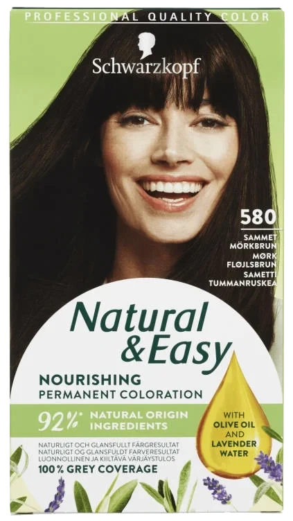 Natural & Easy 580 Mørkbrun Hårfarge