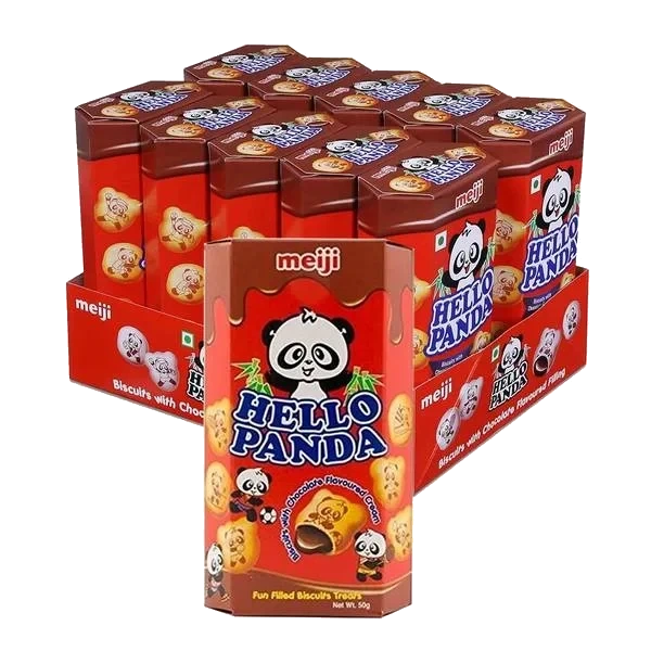 Hello Panda Sjokoladekjeks (Kartong 10 x 50g)