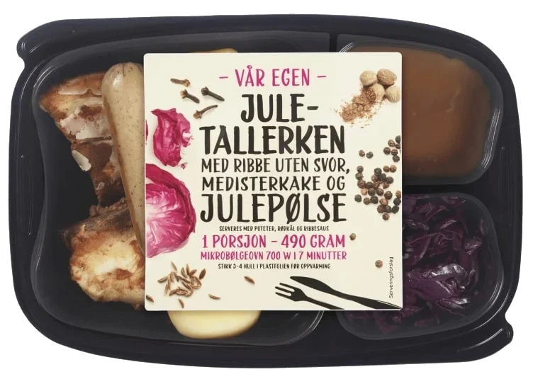Juletallerken 490g
