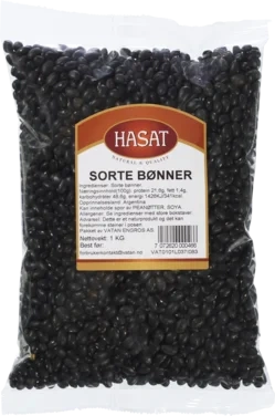 Sorte Bønner 1kg Hasat