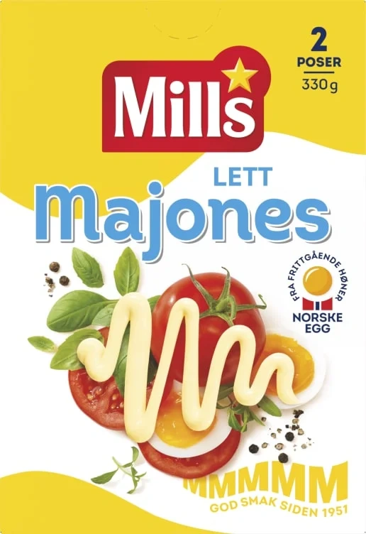 Majones Lett 330g Dobbel Mills