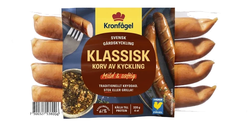 Kycklinggrillkorv Klassisk 4-p