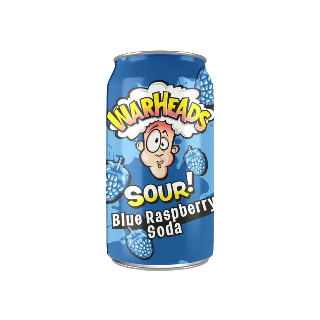 Warheads sour soda 330 ml Blue raspberry