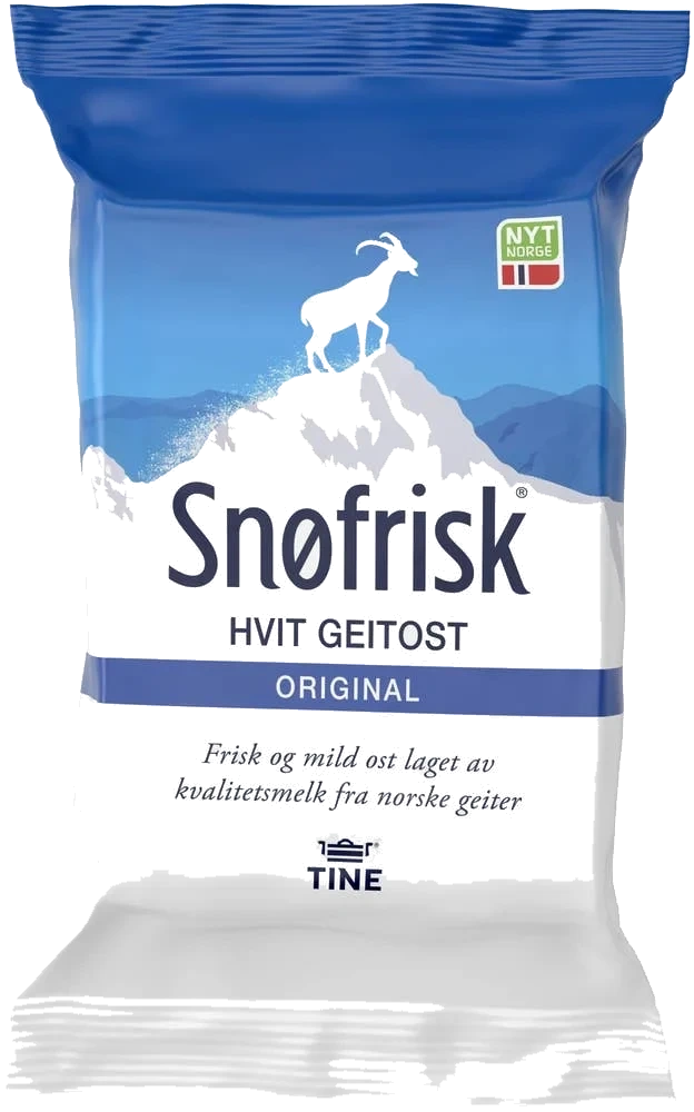 Snøfrisk ekte hvit geiteost