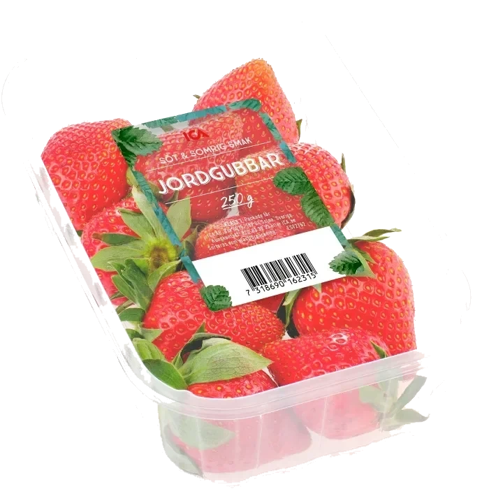 Jordgubbar 250g ICA Klass 1