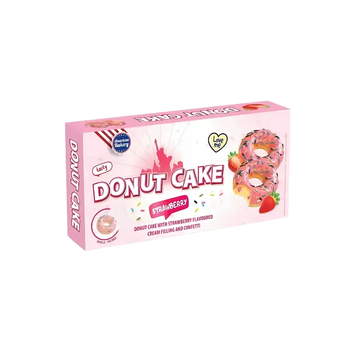 American Bakery AB Donut Cake Strawberry 135 g