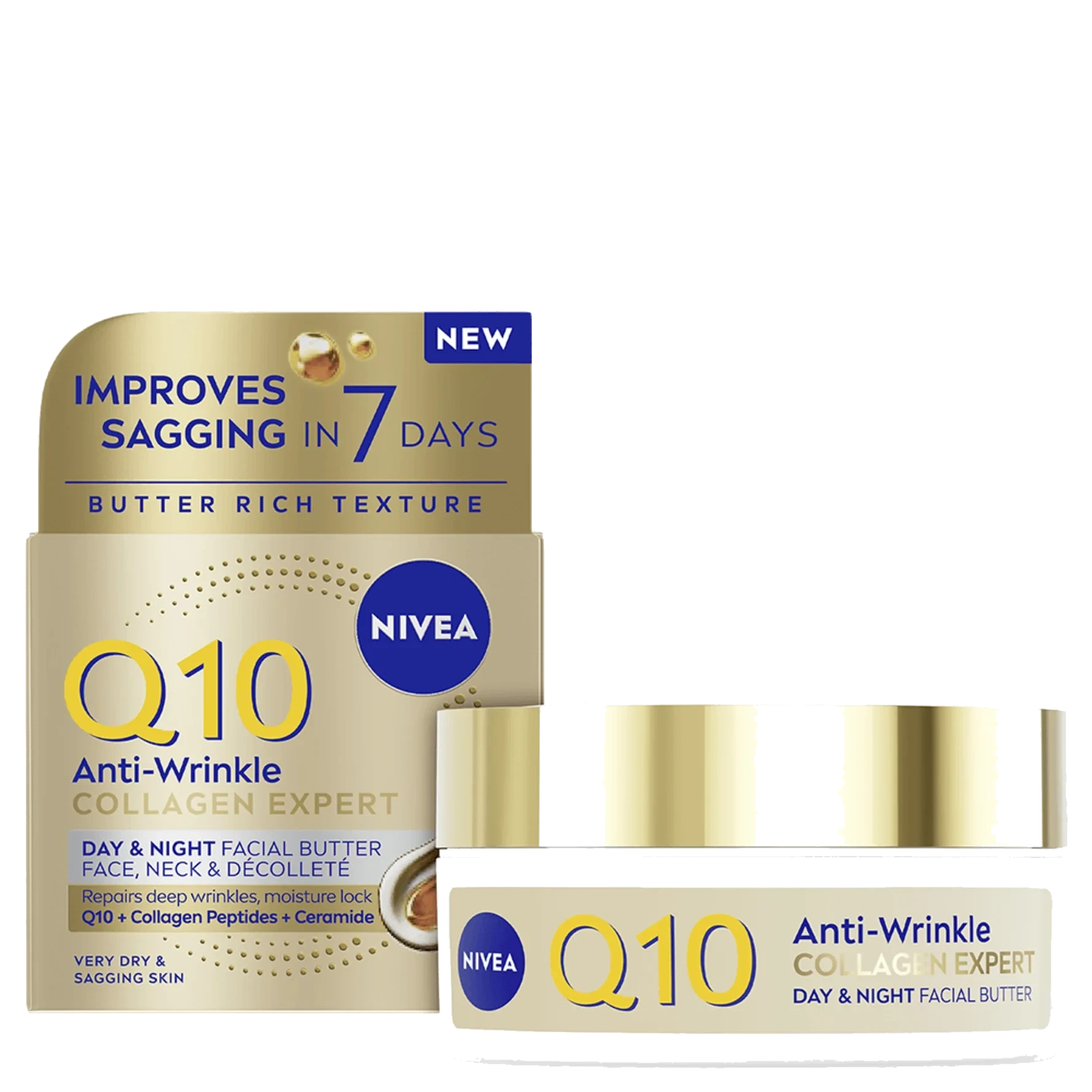 Nivea Ansiktskräm Q10 Anti-Wrinkle Collagen Expert Day & Night Facial Butter 50 ml