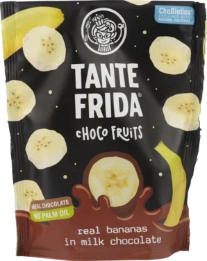 Choco Fruits Bananas Milk Chocolate 100g Tante Frida