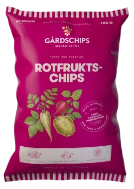 Rotfruktschips 100g Gårdschips