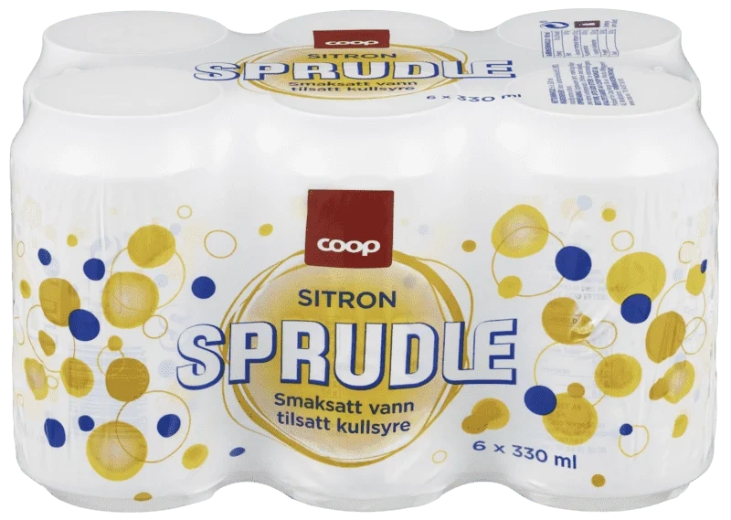 Coop Sprudle Sitron 6stk x 0,33l