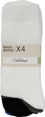 Basic Socks X4 Blue/green Rib 41-45