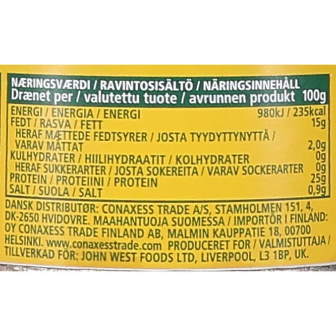 Tonfiskbitar Solrosolja