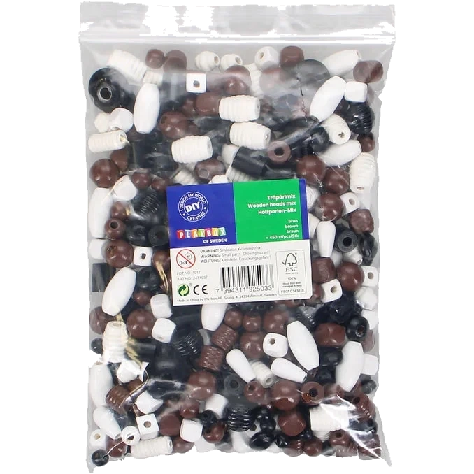 Träpärlmix
