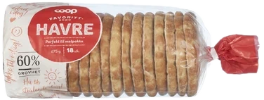 Favorittbröd Havre 18pk 675g Coop