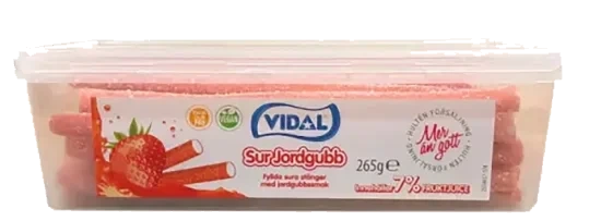 Vidal Sour Strawberry Pencils 265g