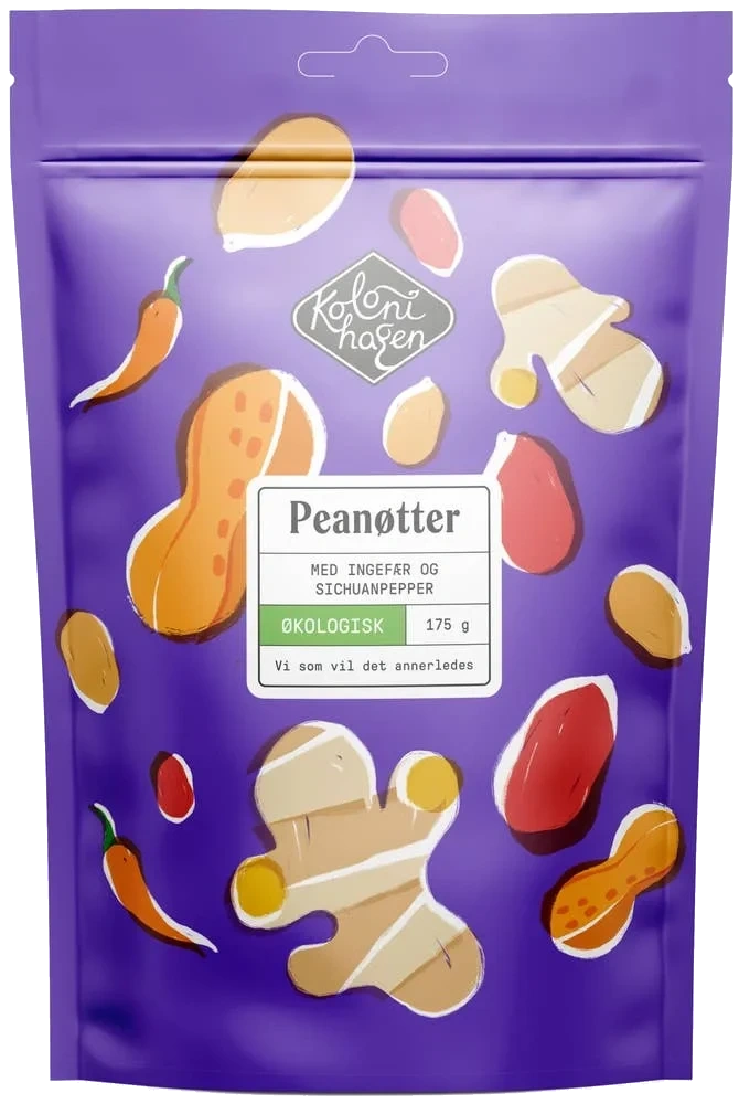 Peanøtter sichuanpepper & ingefær