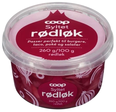 Syltet Rødløk 260g Coop