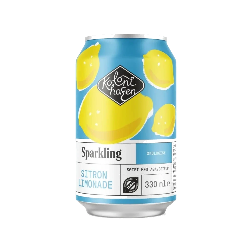 Økologisk Sparkling sitronlimonade
