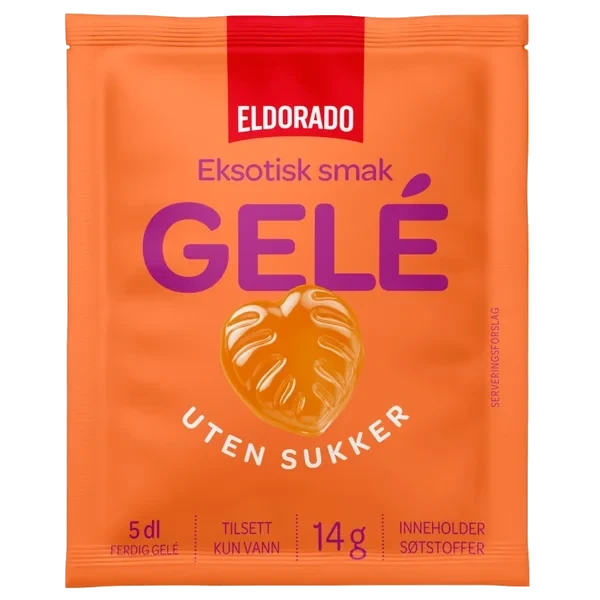 Gele Eksotisk Smak u/sukker 14g Eldorado
