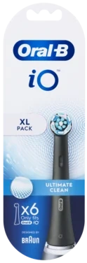 Tannbørste Refil Io Ultimate Clean Black 6stk Oral-b