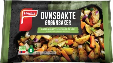 Ovnsbakte Grønnsaker Basilikum og Timian - Potet, Gulrot, Sellerirot