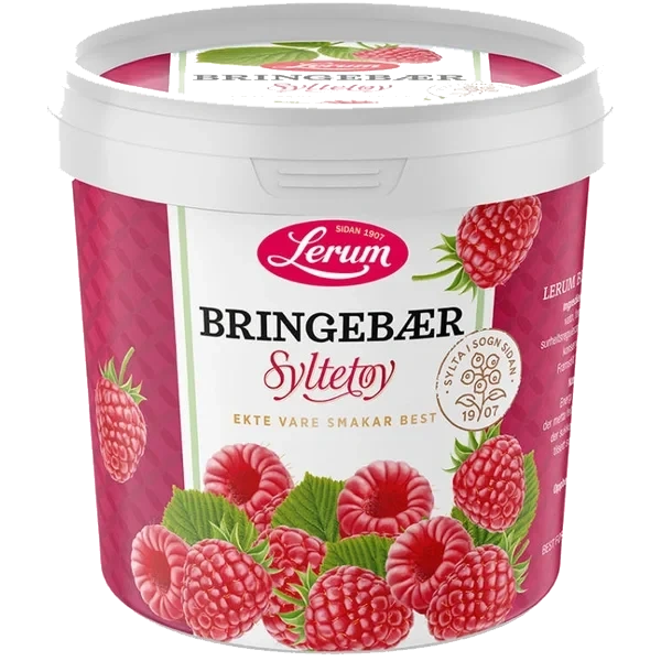 Bringebærsyltetøy 1kg Lerum