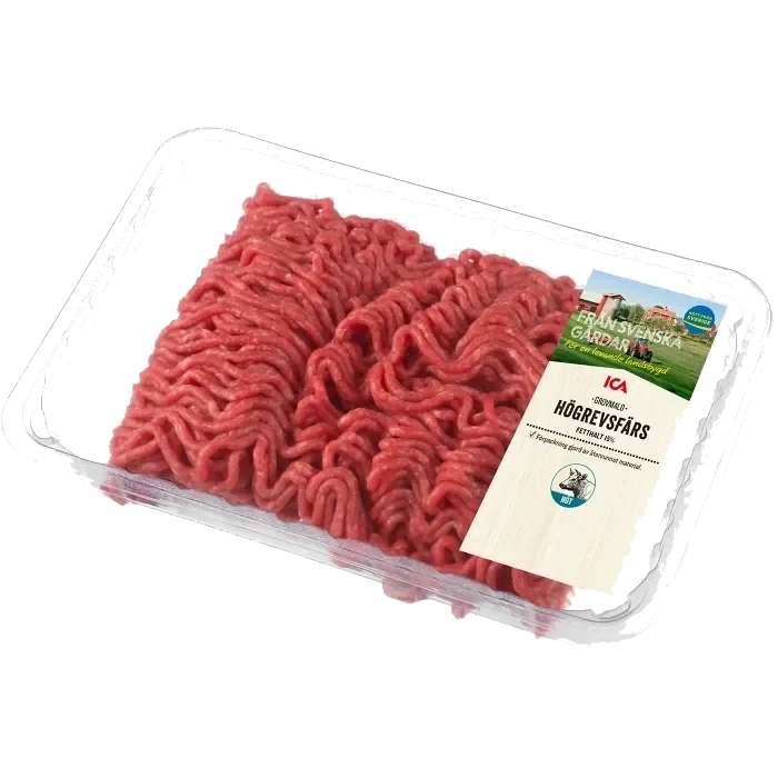 Högrevsfärs 15% 800g ICA