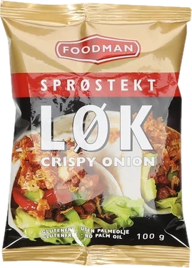 Løk Sprøstekt Glutenfri 100g