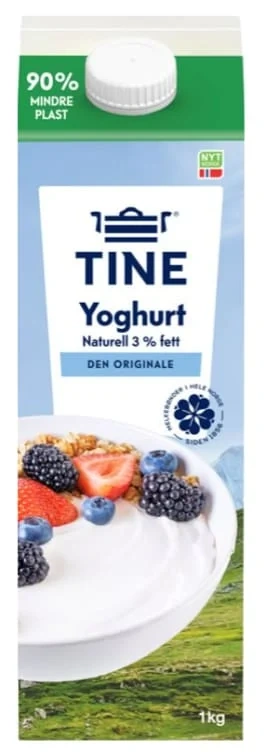 Yoghurt Naturell 1000g Tine