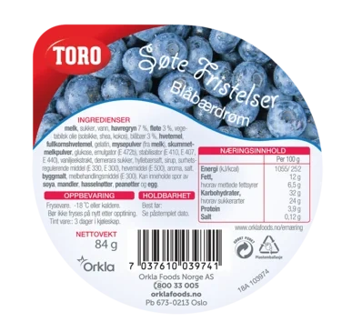 Blåbærdrøm Sf 125ml Toro
