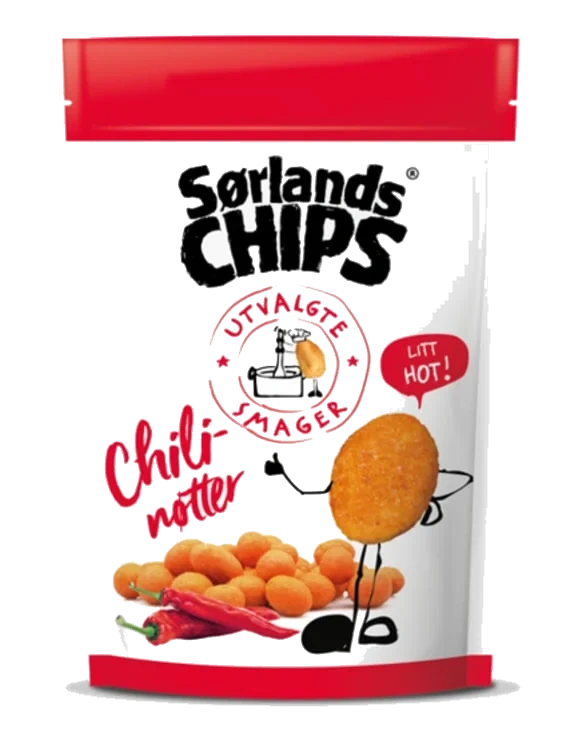 Chilinøtter Bakte 175g Sørlandschips