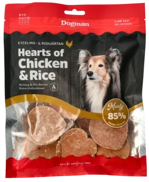 Hearts Of Chicken & Rice 250g Dogman
