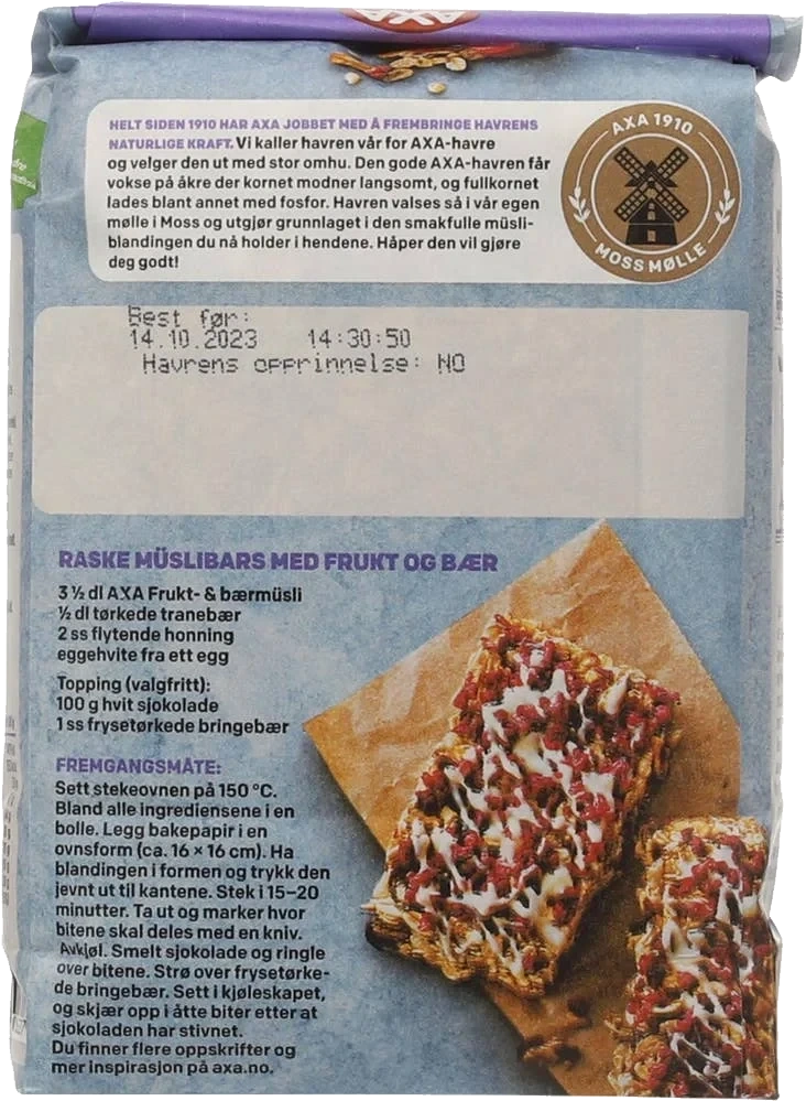 Müsli frukt & bær
