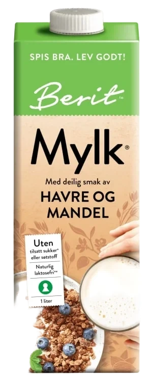 Mylk Havre&Mandel 1l Berit
