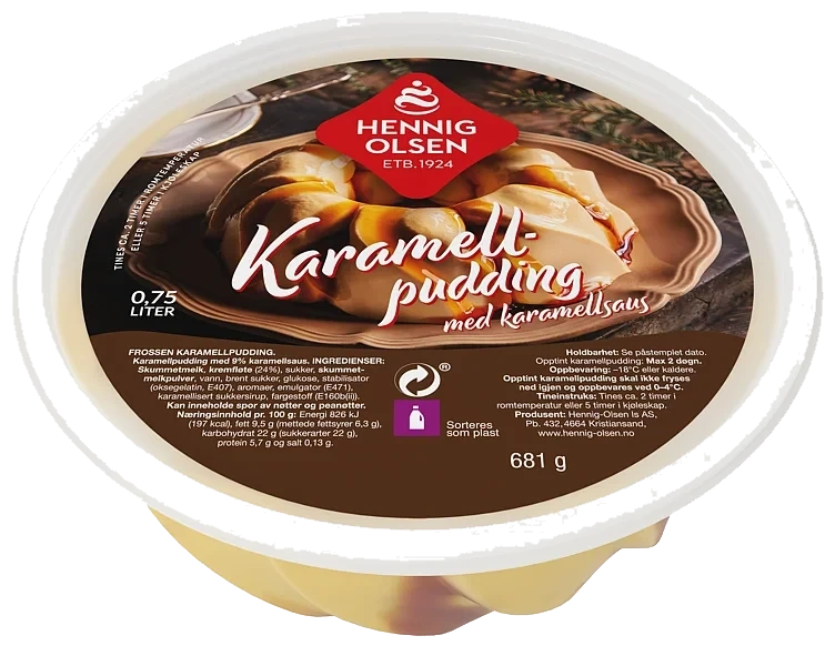 Karamellpudding M Karamellsaus 750ml