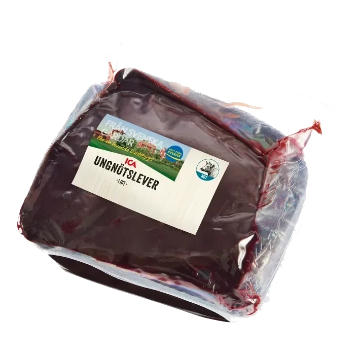 Ungnötslever Färsk i bit ca 550g ICA