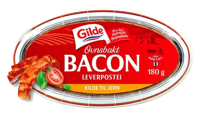 Ovnsbakt Leverpostei Bacon 180g Enh