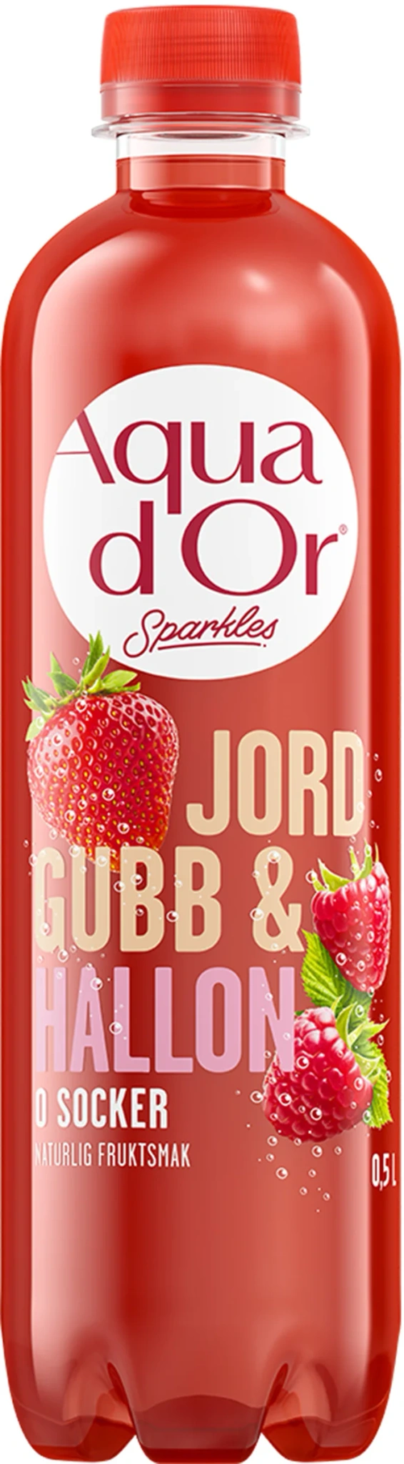 Kolsyrat vatten Jordgubb & Hallon Sockerfri