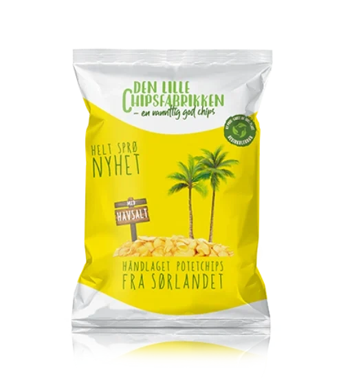 Håndlaget Potetchips m/ Havsalt 150g