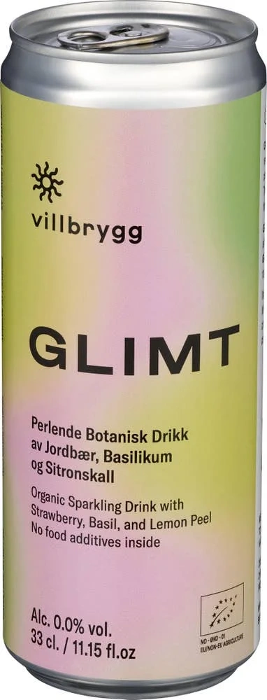 Glimt - Perlende Botanisk Drikk 0.33l bx Villbrygg