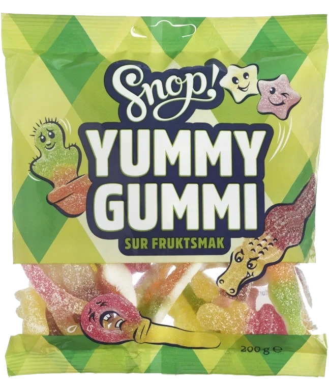 Yummy Gummi Sur 200g Snop