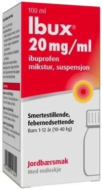 Ibux Mikstur 20mg/ml Jordbær