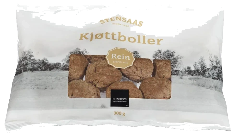 Frosne reinsdyr kjøttboller