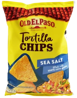 Old El Paso Tortilla Chips Sea Salt 185g